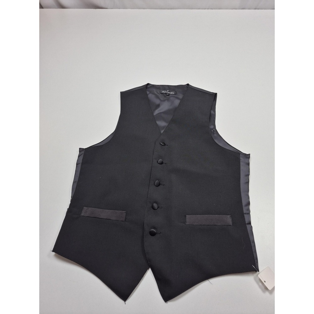 Fumagalli's Vest Mens XS Black 100% Wool Tuxedo Suit Formal Belted USA Wedding
